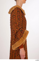  Photos Woman in Historical Dress 34 15th century Historical clothing brown dress fur upper body 0008.jpg